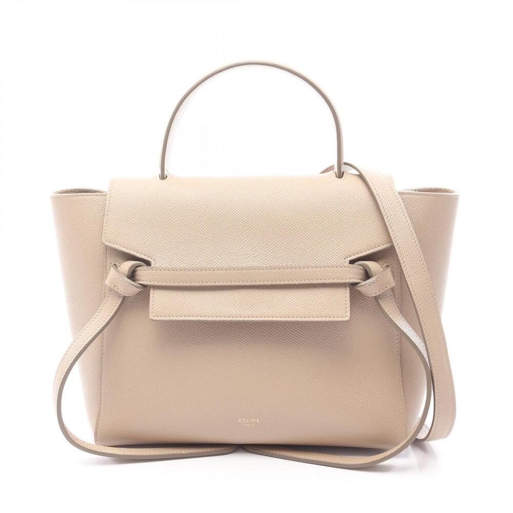 Celine BELT BAG Handbag Leather Beige